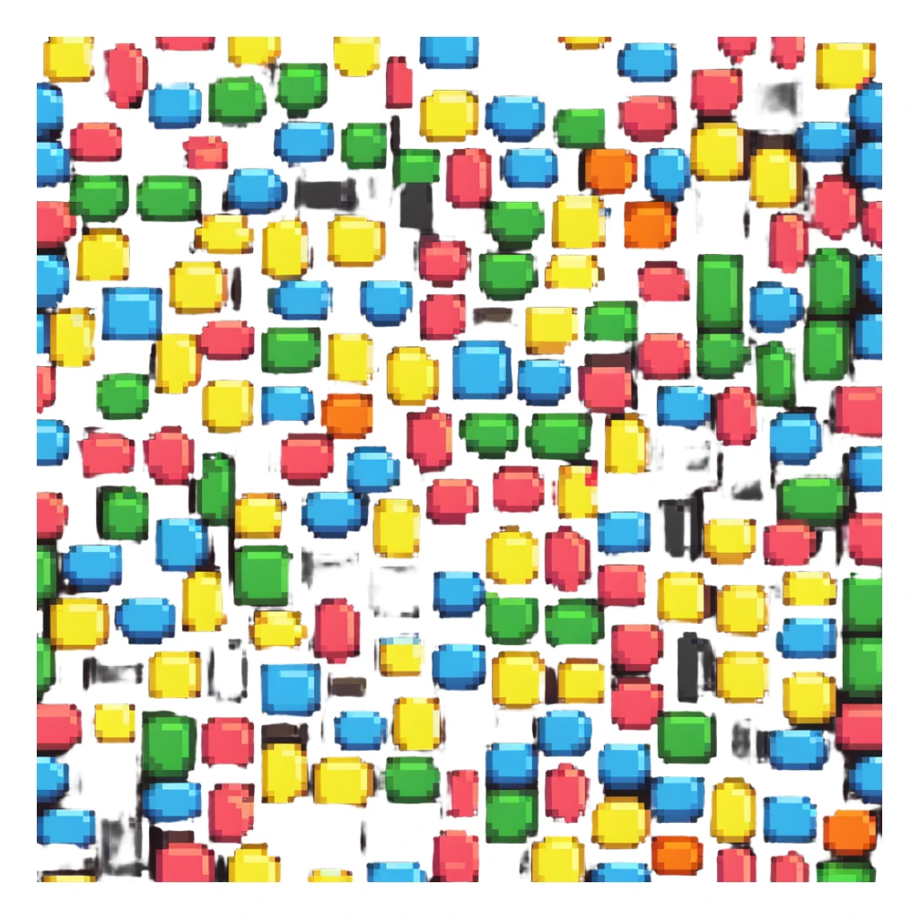 colorful candy sticker