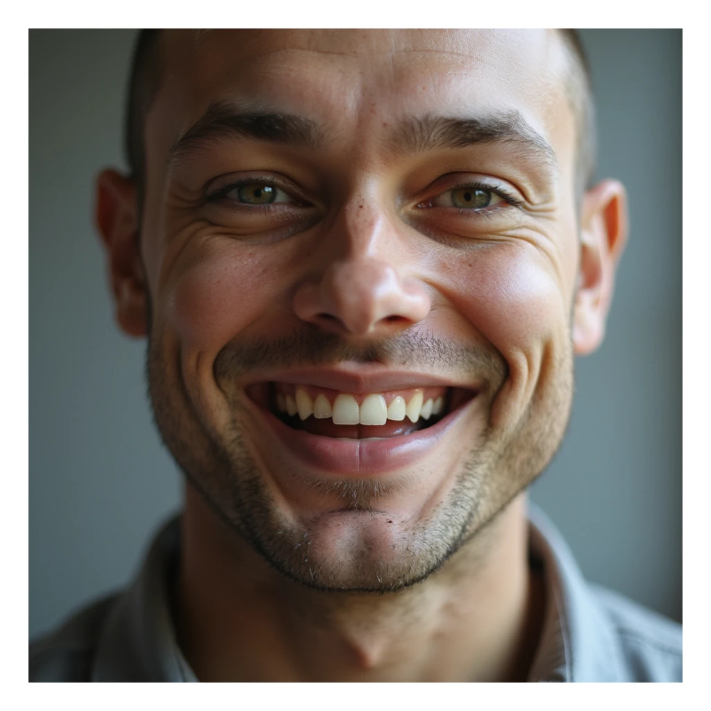 winking face, photorealistic style sticker