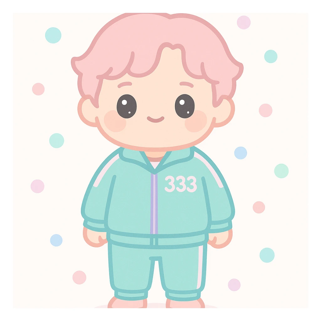 Player 333 From Squid Games full height sticker