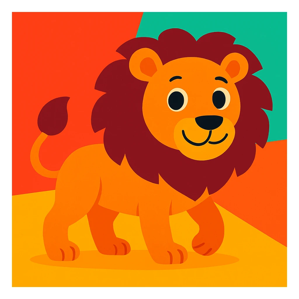 Lion sticker