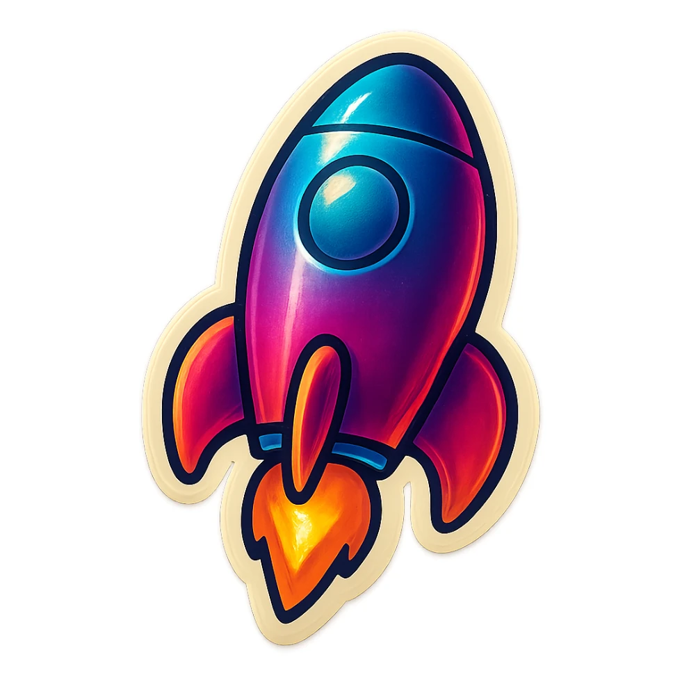 rocket sticker