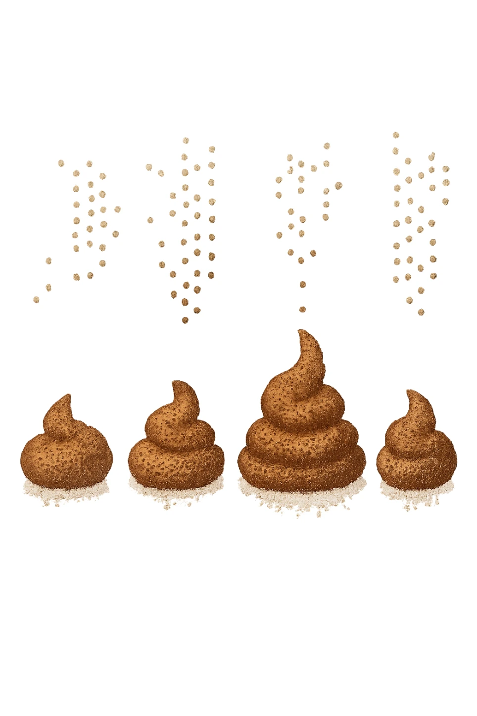 FECI DI ANIMALE A PALLINI CADONO DALL'ALTO sticker