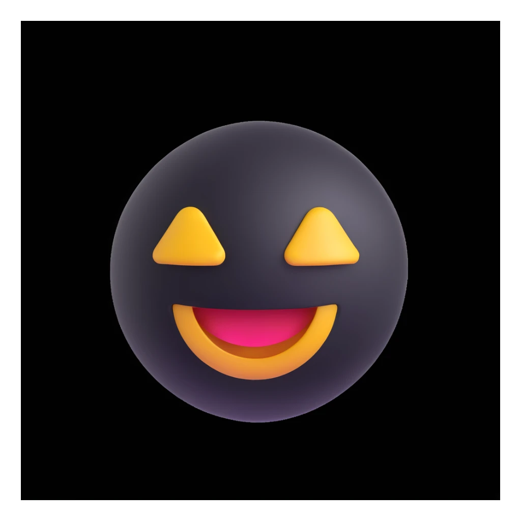 Convert this photo into a 3D emoji in Apple style, smooth and glossy, minimal details, white background. sticker