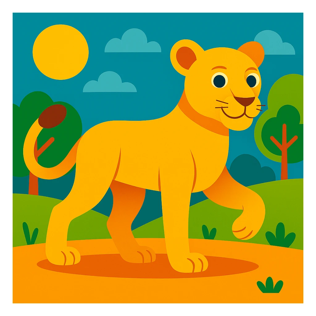 Lioness sticker