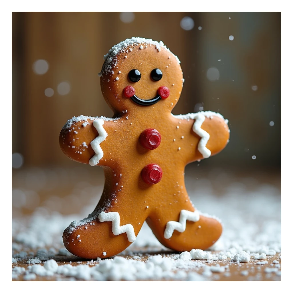 gingerbread man sticker