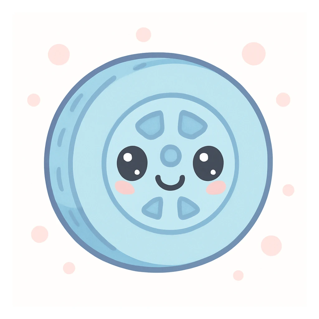 kawaii tire emoji sticker