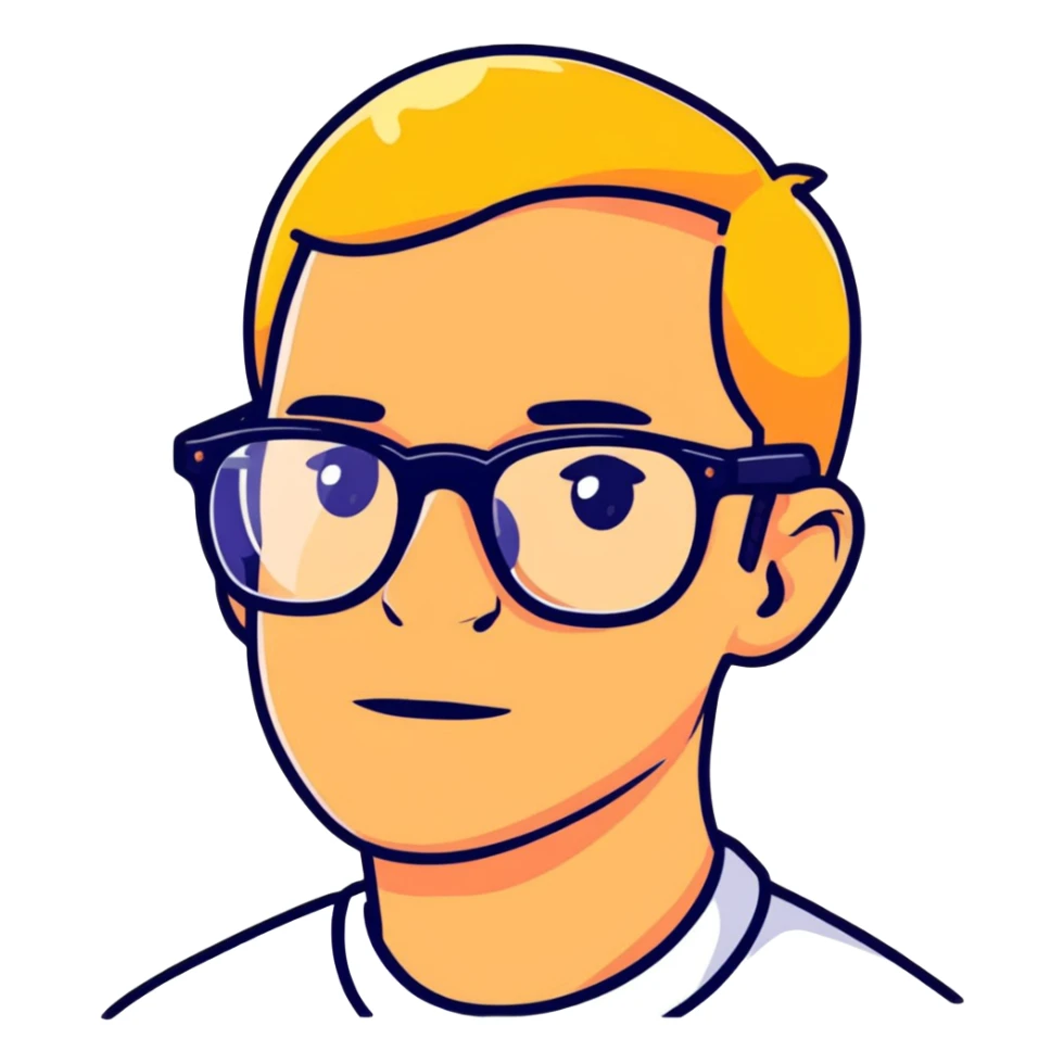 Steve Lacy with his signature style and glasses sticker