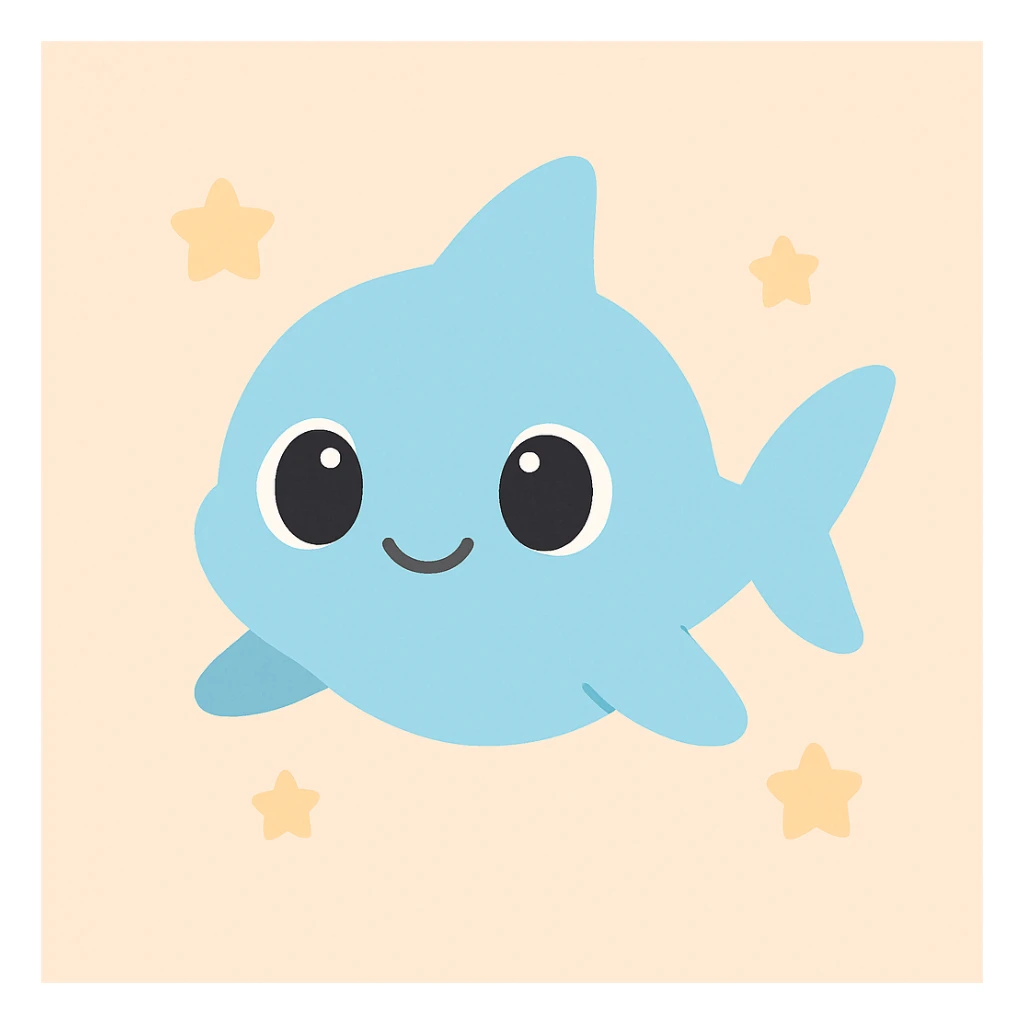 cute baby shark sticker