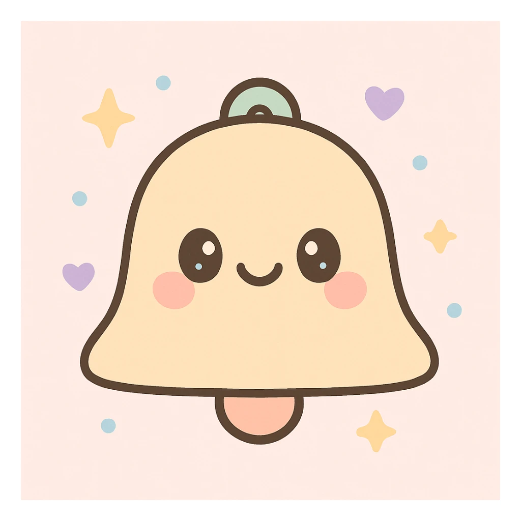 "notifications", beige, no text sticker