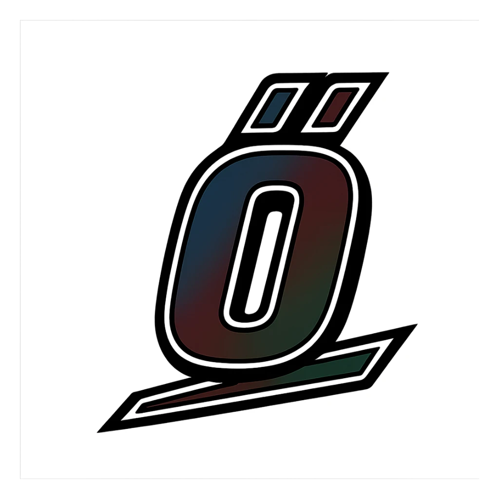 Dezső name in masculine, modern gradient font supporting Hungarian long ő letter, with dark contour and prominent, clearly visible white border as in the sample image, dynamic slanted underline, masculine color shades (blue, gray, burgundy, green, brown), 1000x1000 px, PNG, transparent background, in the style of the uploaded Dezső sample, featuring only the letter ő sticker