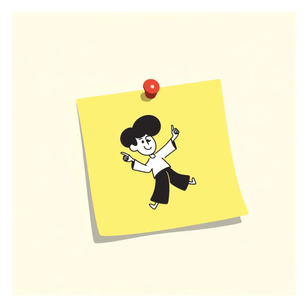 yellow sticky note sticker