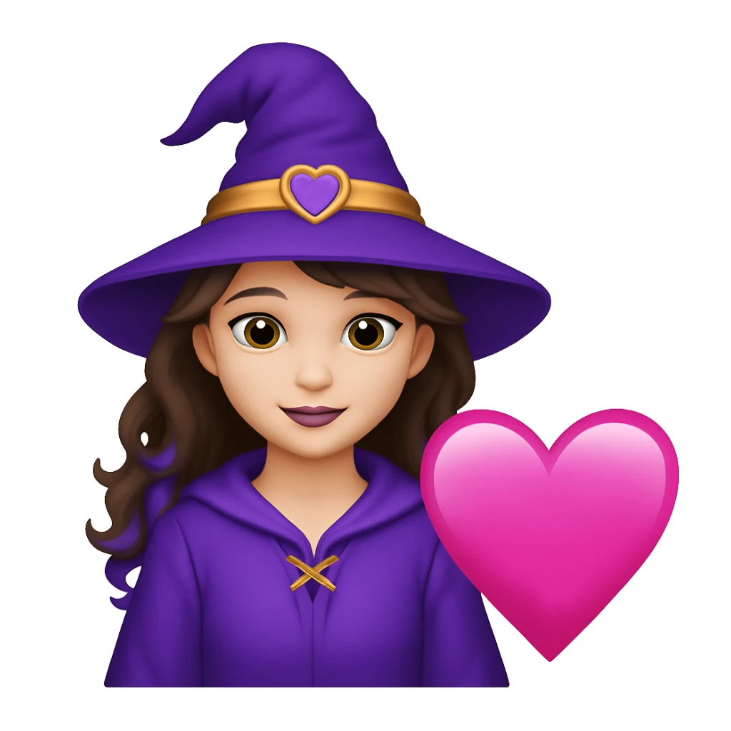 Keep the girl exactly the same but place a heart next to her, not in her hands. The style should resemble emoji style. sticker