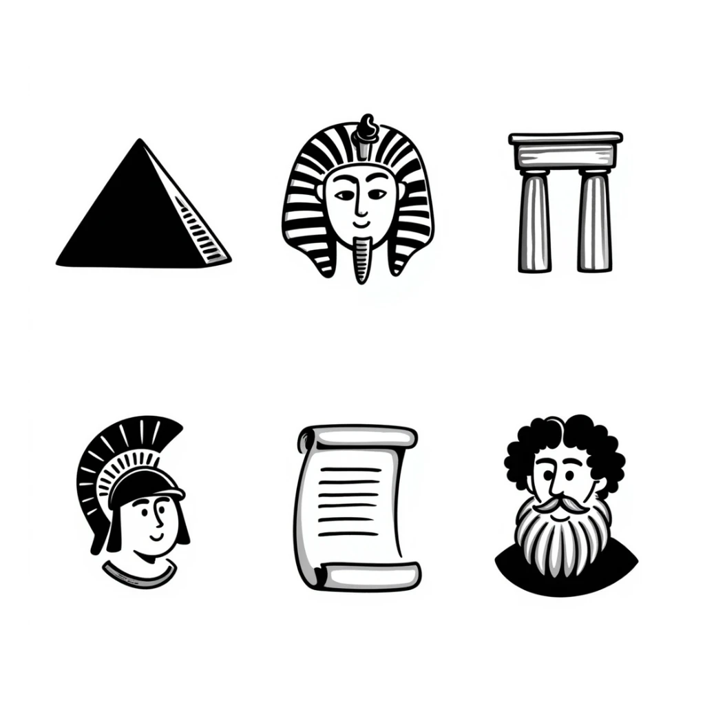 ancient history emoji set sticker