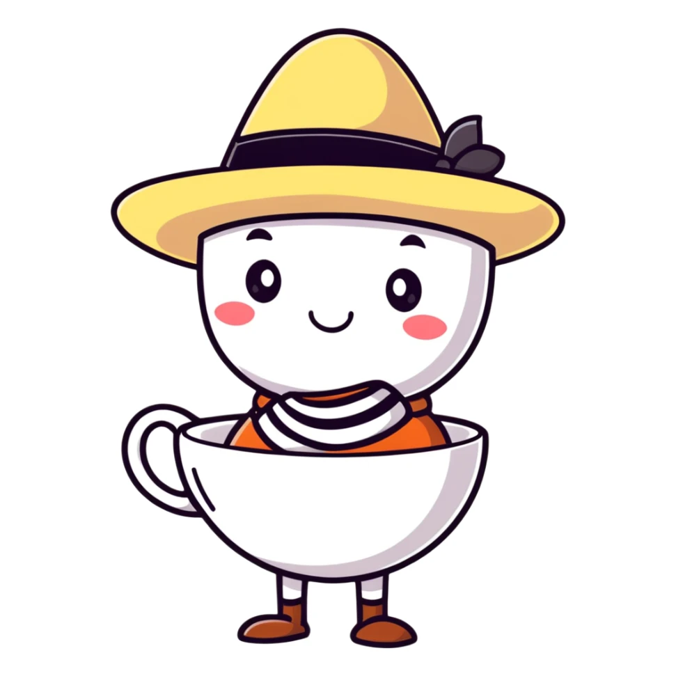 Mad Hatter character from Alice in Wonderland sticker