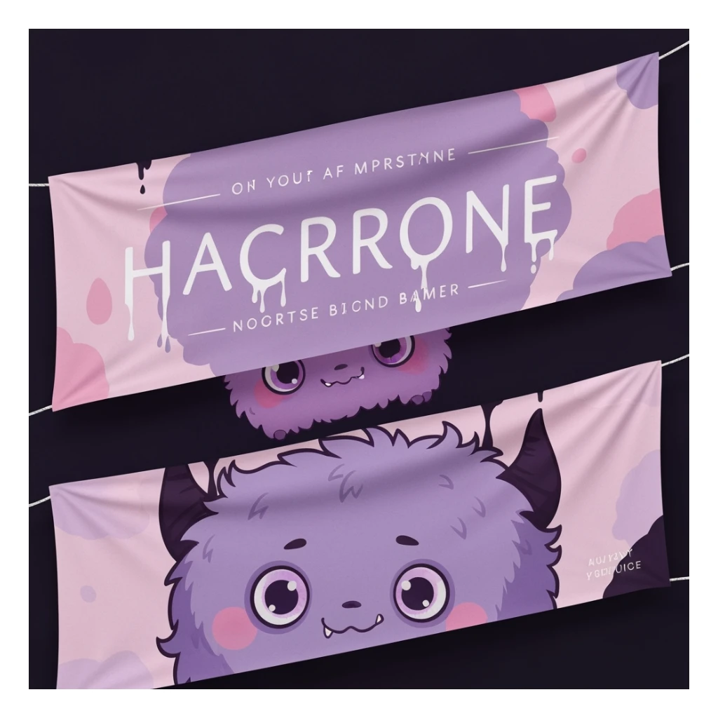 pastel horror banner, cute, expressive, minimal, variation 4 sticker