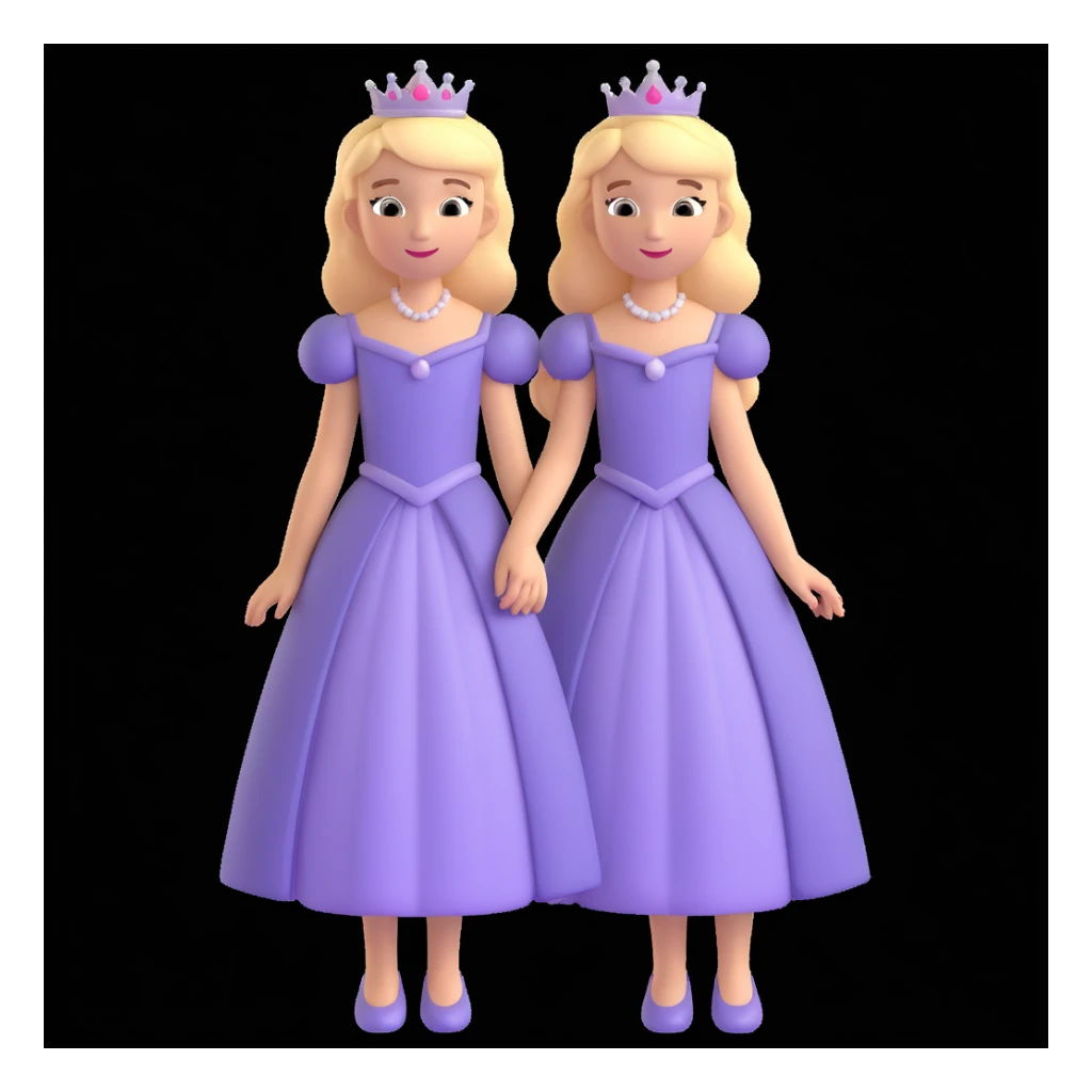 girls in a princess dress sticker