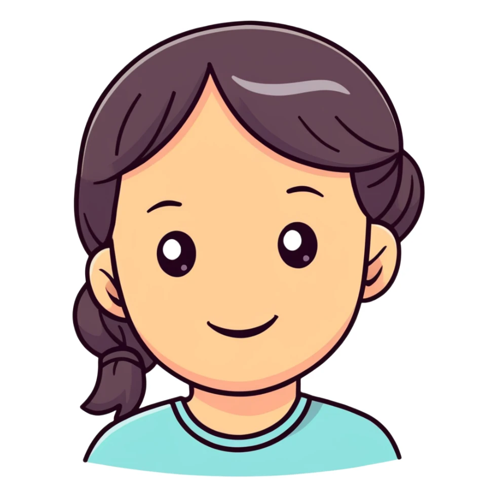 Beautiful girl with smiling eyes sticker