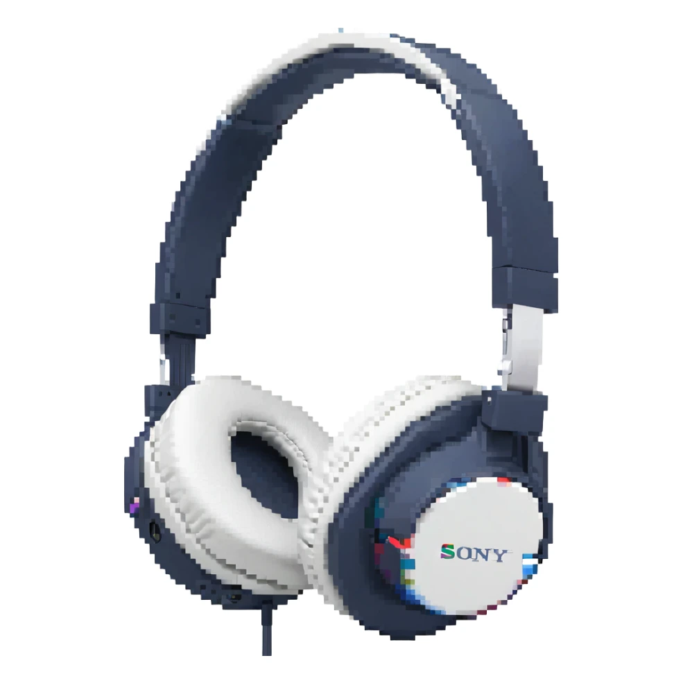 полноразмерные наушники Sony белые, no background sticker