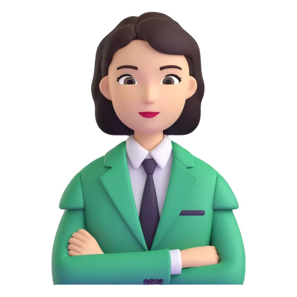 green business suit with shoulder pads sticker