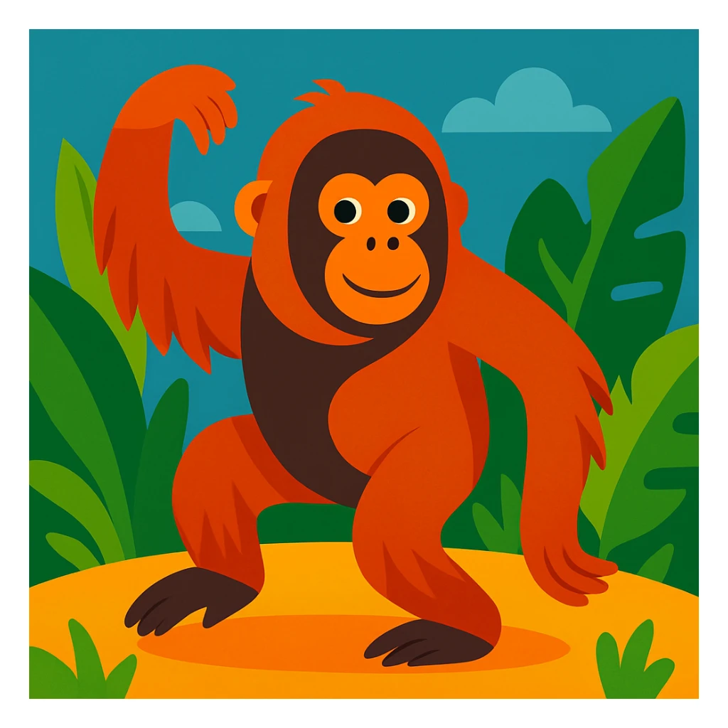 Orangutan sticker