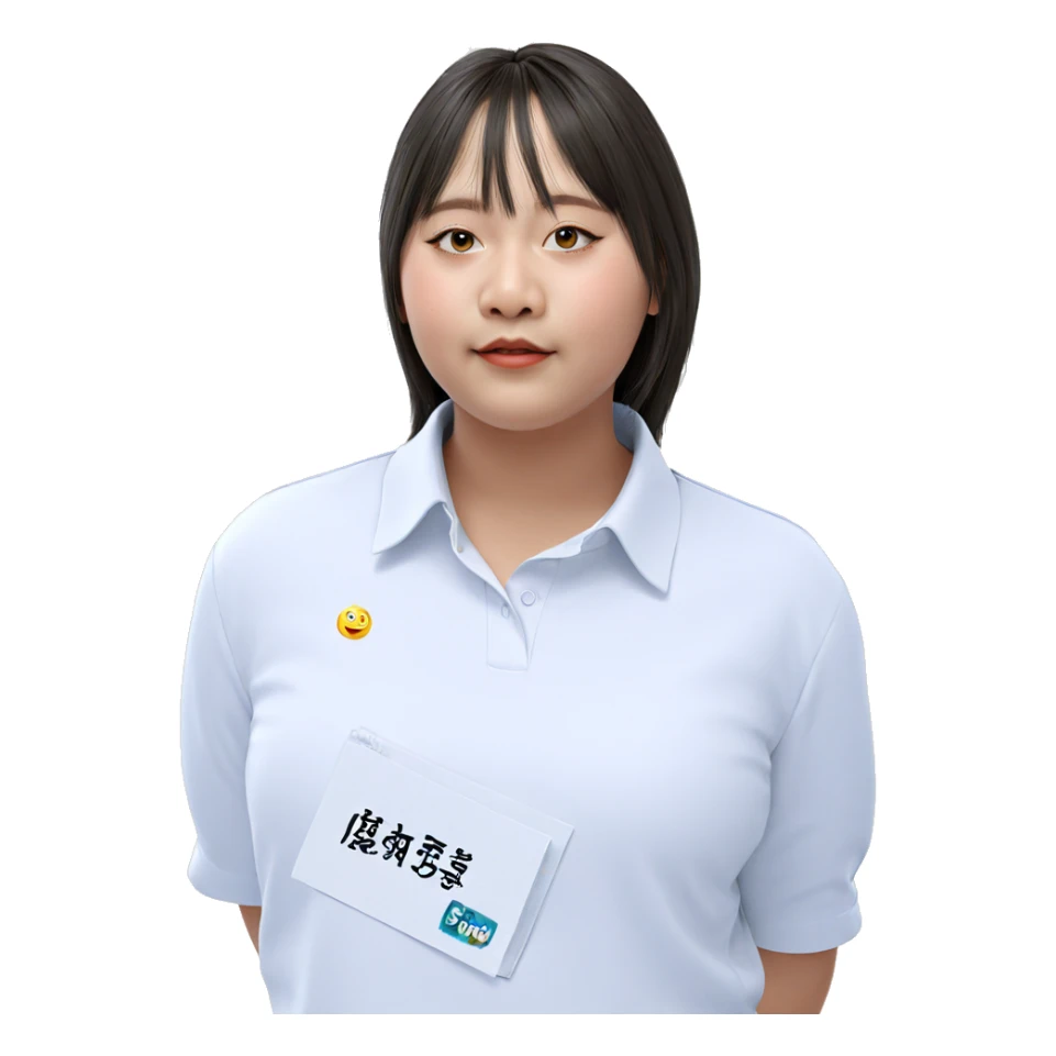 realistic portrait of a girl sticker