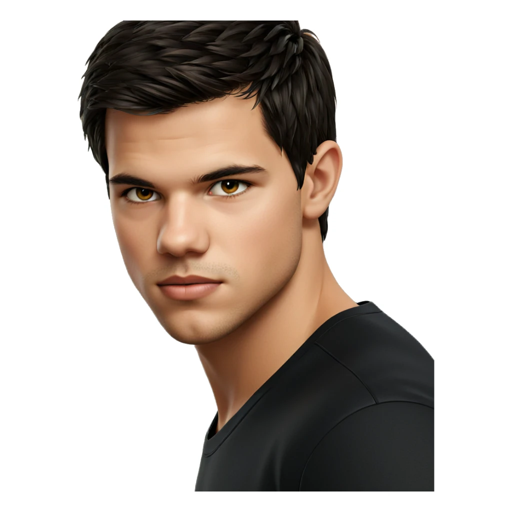 portrait of a boy sticker