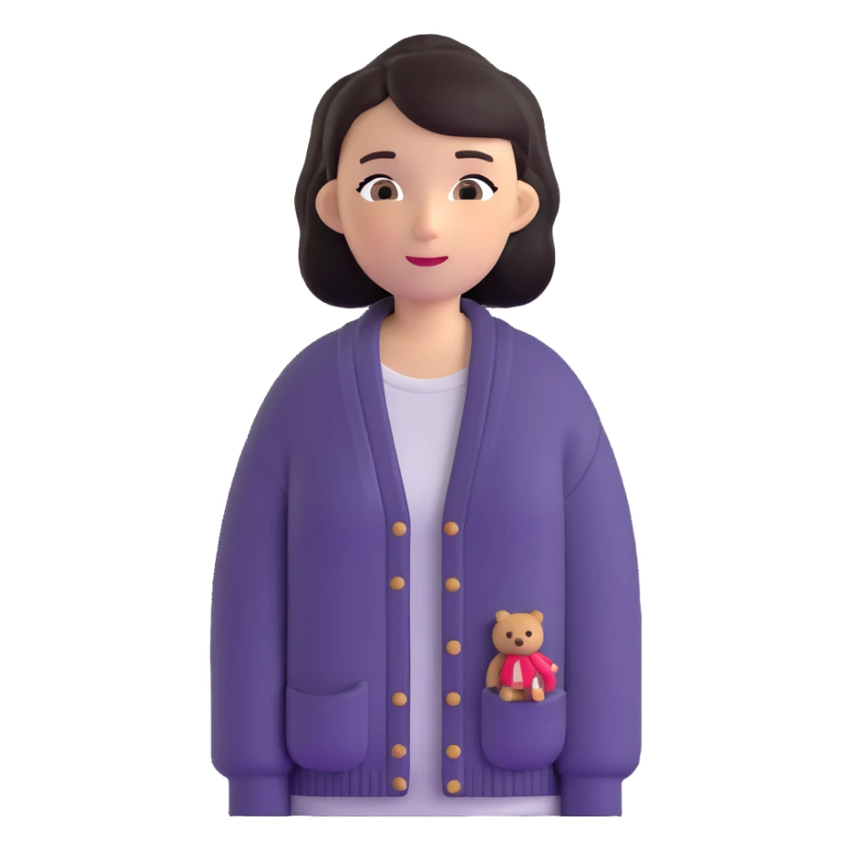 cozy cardigan sweater with indie singer vibe sticker