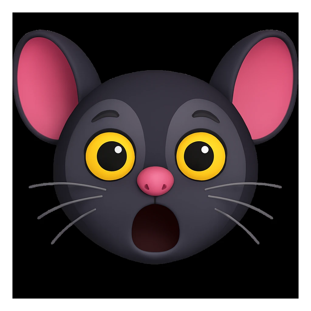 Adjust the colors of the first image to match the second image, especially making the grey areas the same darker shade as in the second image. Keep all other features and maintain the 3D emoji style with a transparent background. sticker