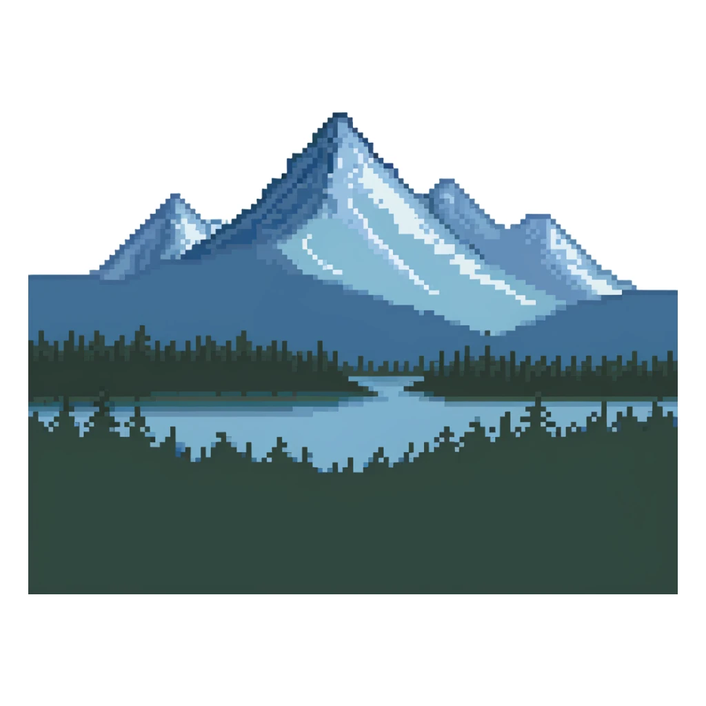 tent camping in Lapland wilderness with mountains sticker