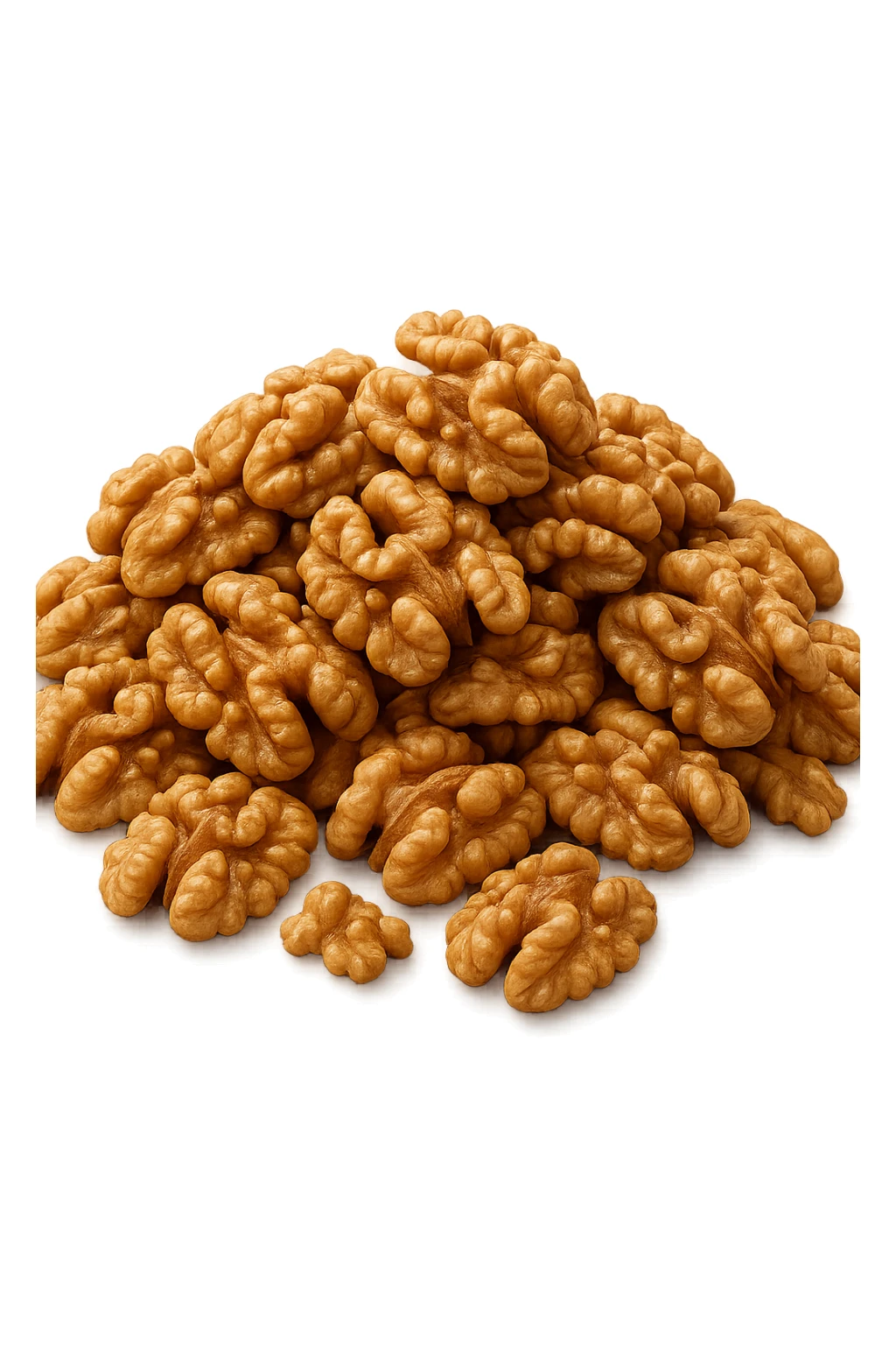 montagna di noci sbucciate, iperrealistici 4k sticker