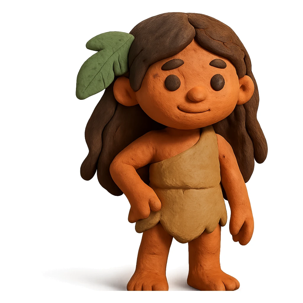 jungle girl with visible fingerprints, no background sticker