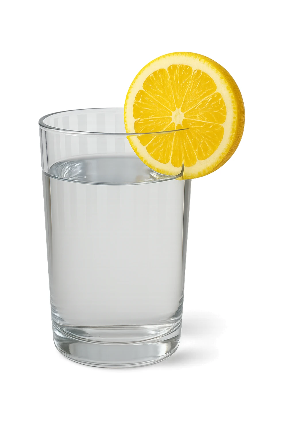 bicchiere di acqua e limone 3d sticker