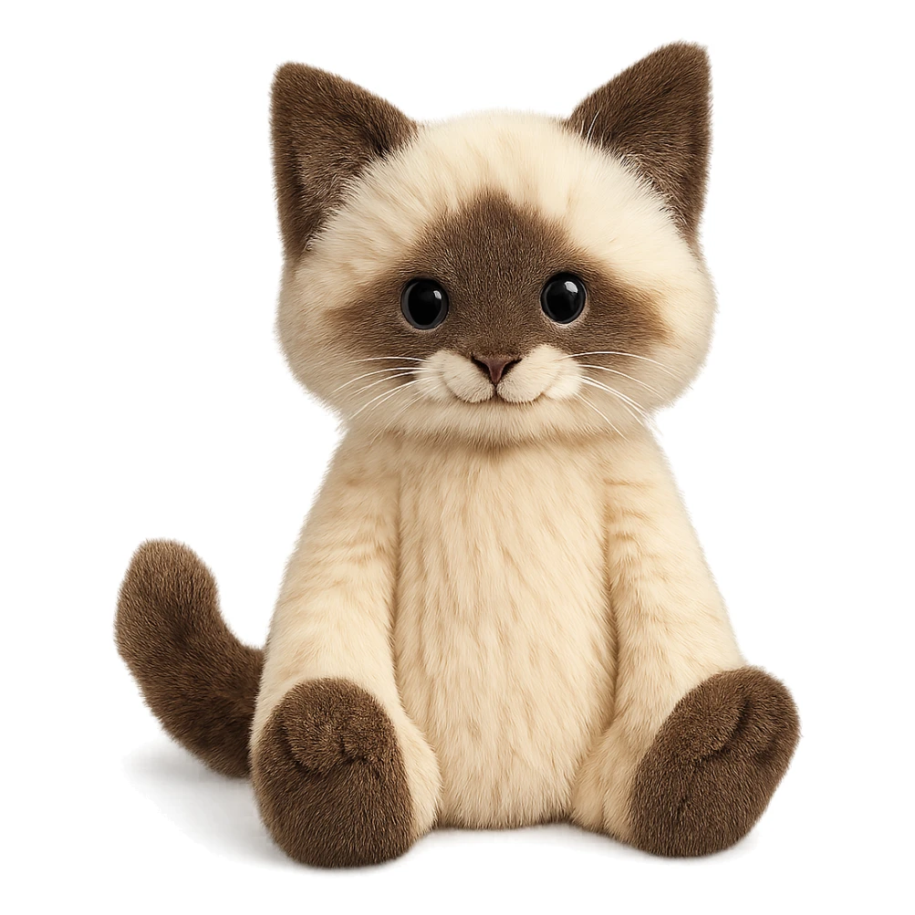 cute ragdoll kitten jellycat plushie sticker