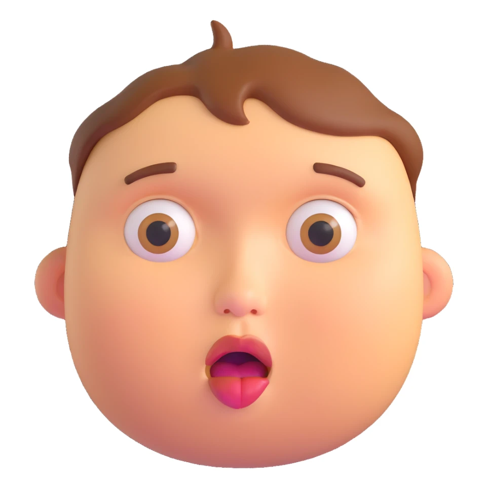 exaggerated hungry face, cheeks sucked in, eyes fixed on food, strong expression of craving sticker