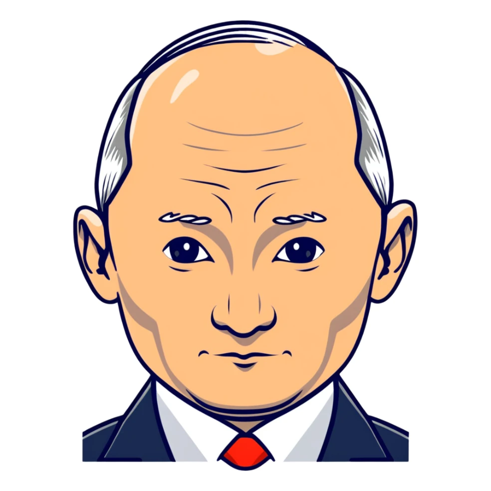 Vladimir Putin, Russian president sticker