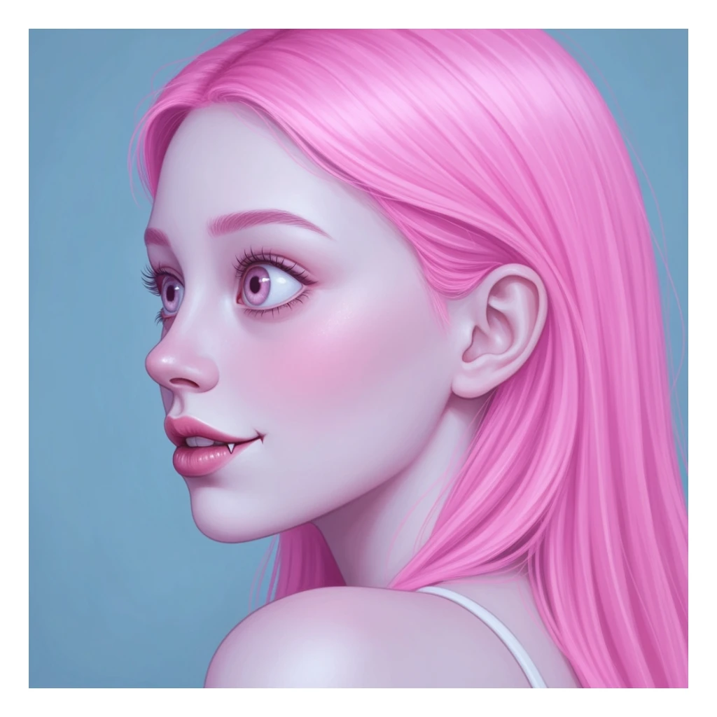 pastel horror profile picture, cute, expressive, minimal, variation 1 sticker