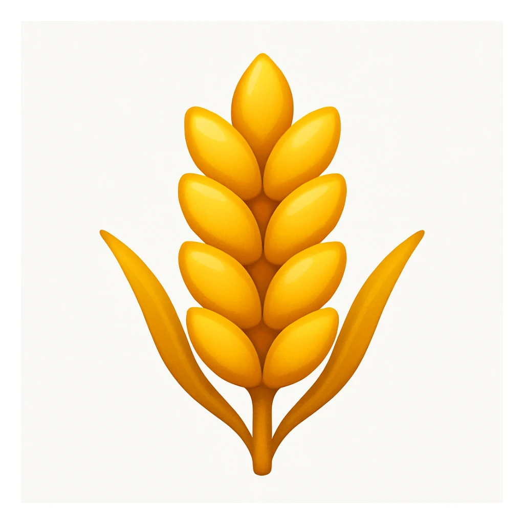 Сгенерируй мне эту пшеницу в стиле емодзи  sticker