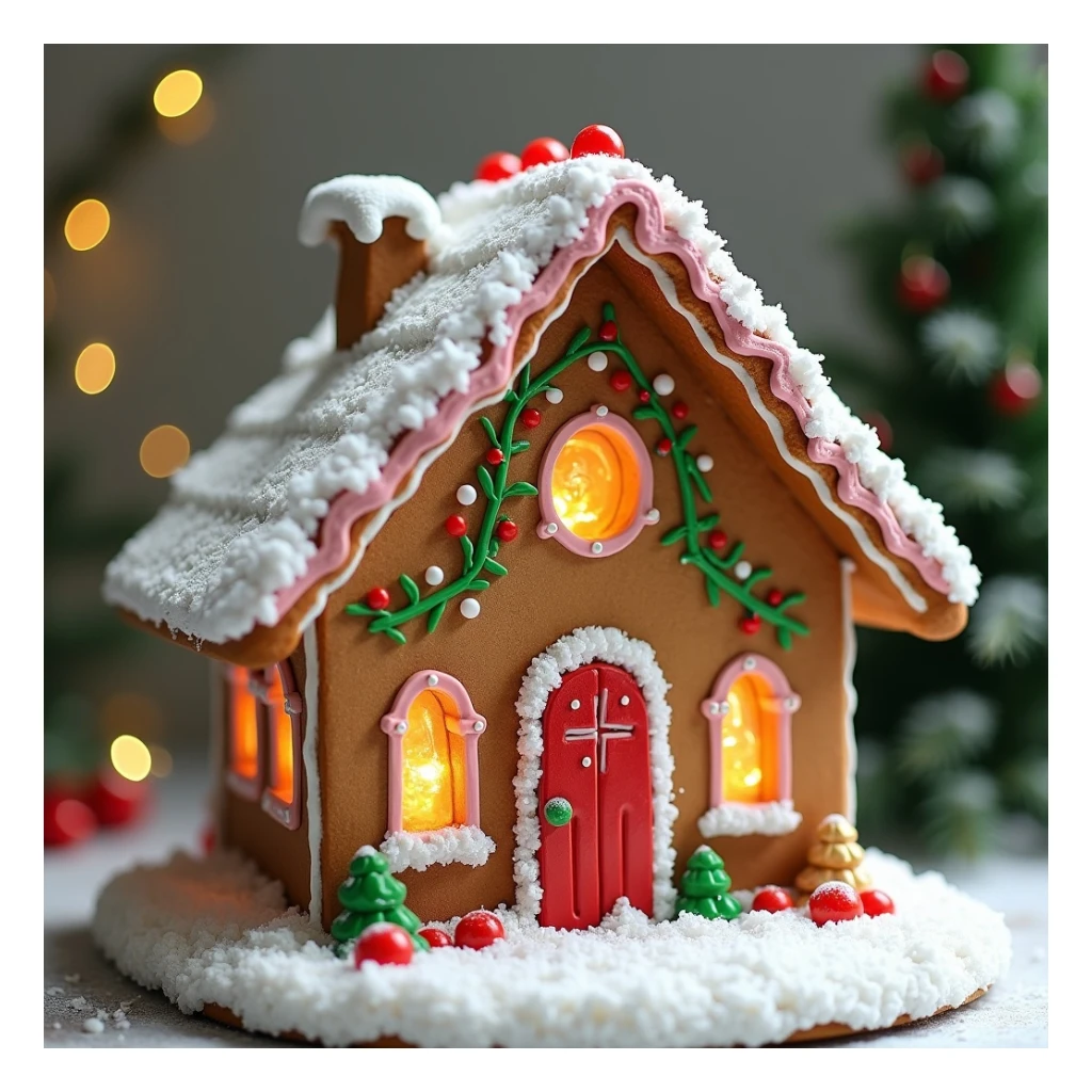 gingerbread house sticker