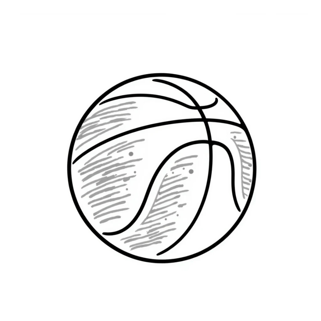Basketball sticker