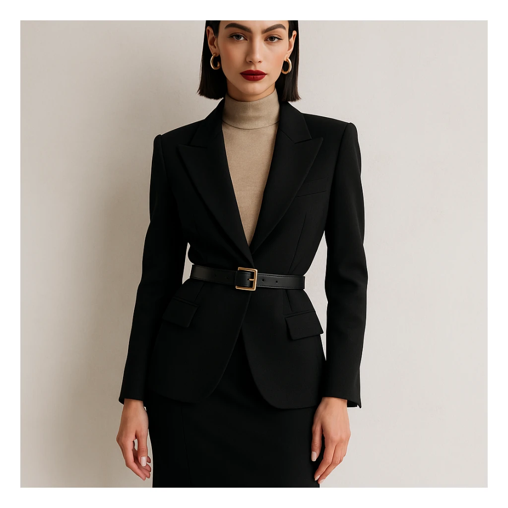 a chic girl with thin eyebrows, straight dark hair, large lips, and a shapely figure, dressed in elegant high-fashion clothing sticker