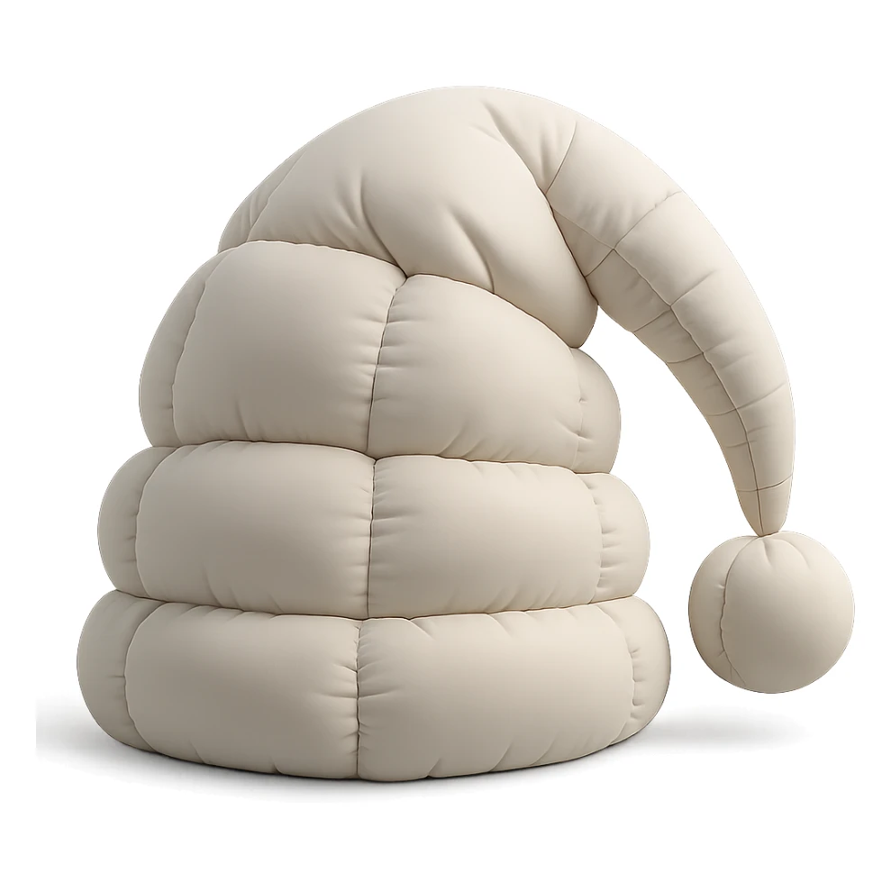 sleep cap in cushion style sticker