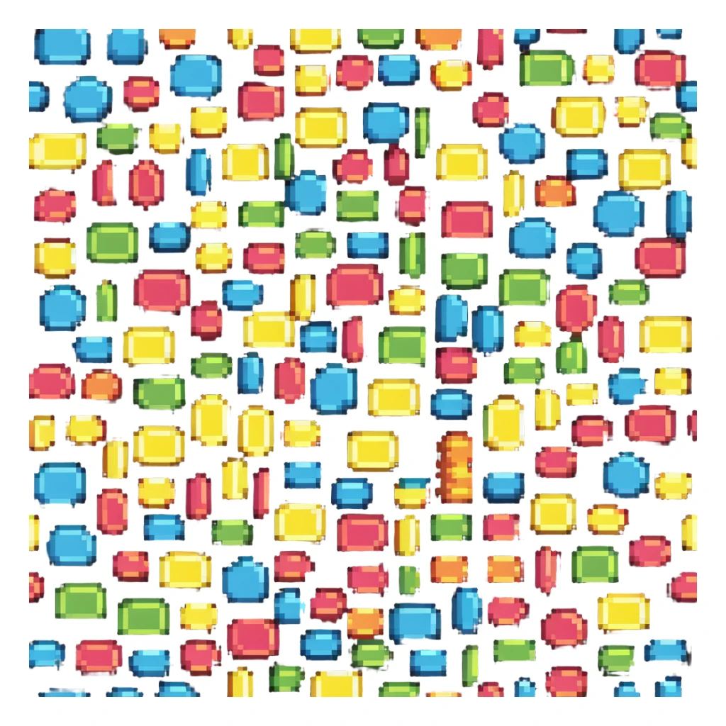 colorful candy sticker