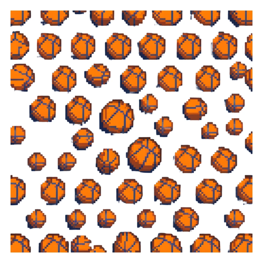 bronze basketball, copper-brown metallic surface with classic orange seams sticker