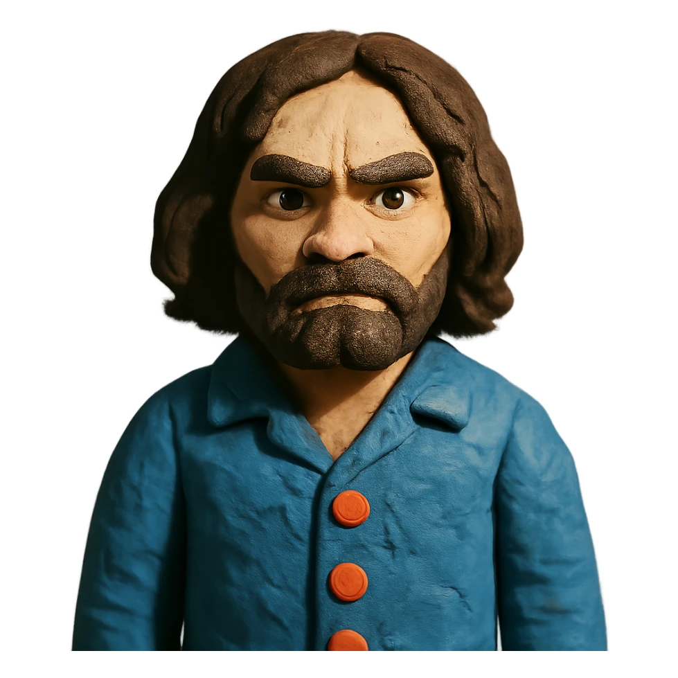 mini Charles Manson sticker