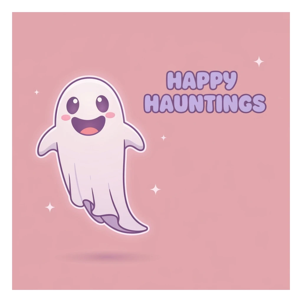 pastel horror banner, cute, expressive, minimal, variation 1 sticker