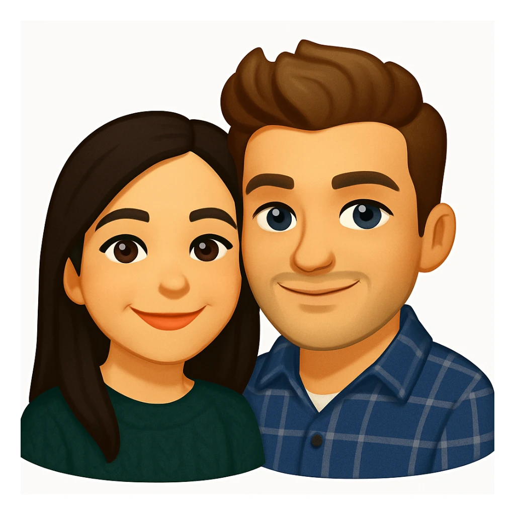 This is my boyfriend and I, make us into an emoji  sticker