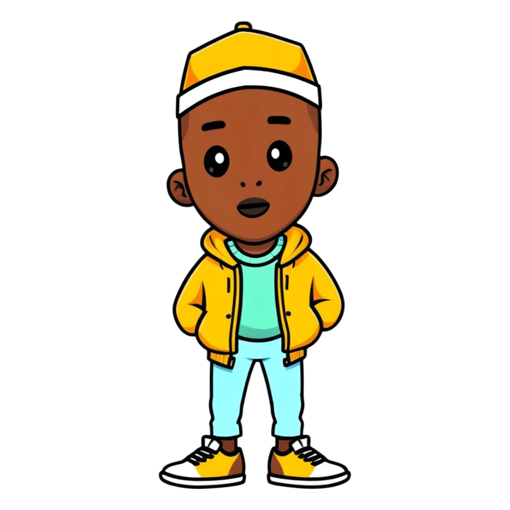 Tyler the Creator hip hop artist with creative style sticker