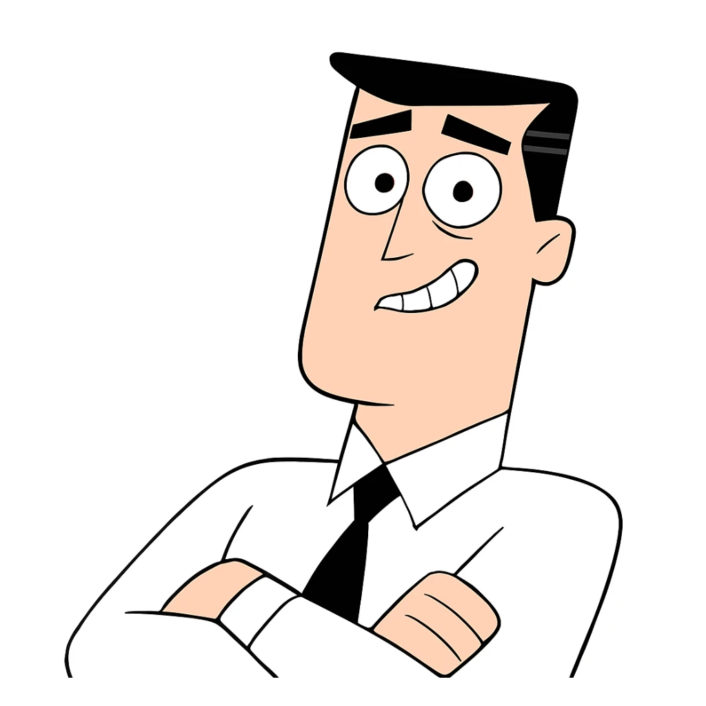 Keep the picture quality and style exactly the same. Change only the eyes and mouth to give an odd, unusual expression such as a lopsided grin, wide uneven eyes, or an awkward surprised look. No other changes. sticker