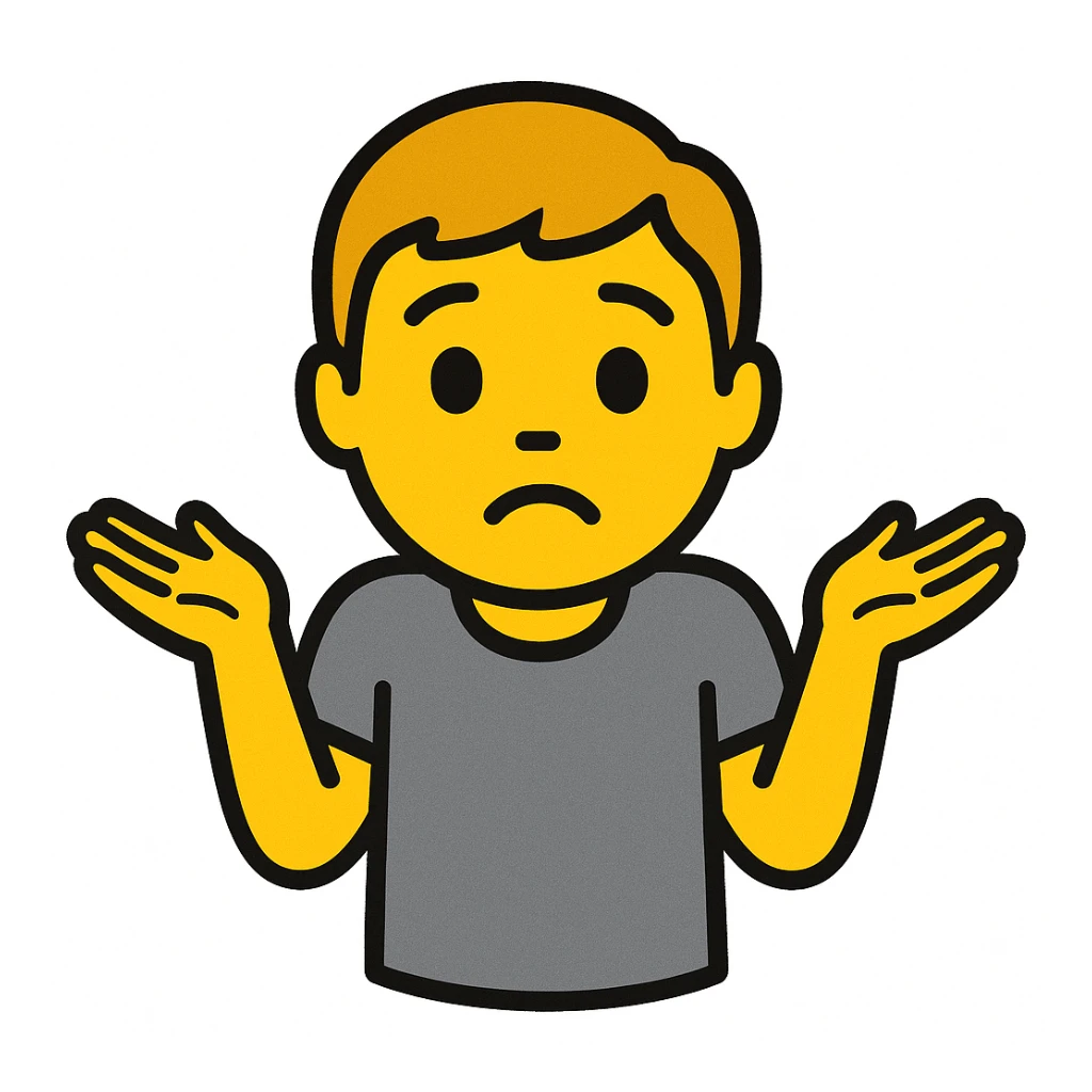 yellow boy grey shirt shrugging emoji google style sticker