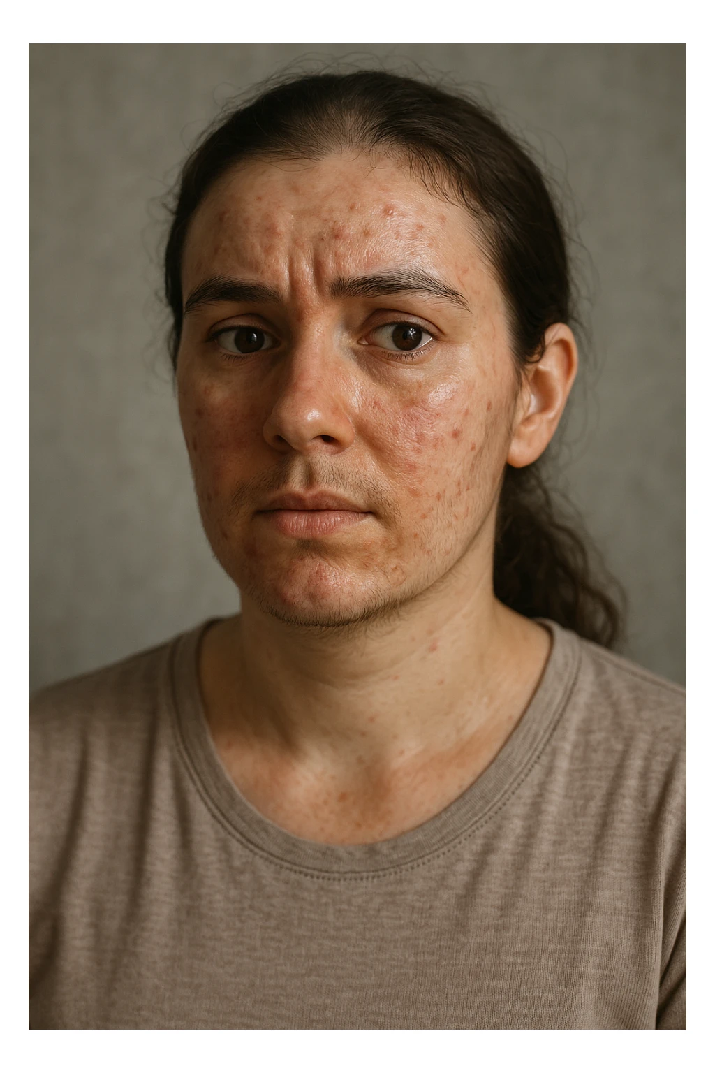 Donna con pcos con eccesso di androgeni sticker